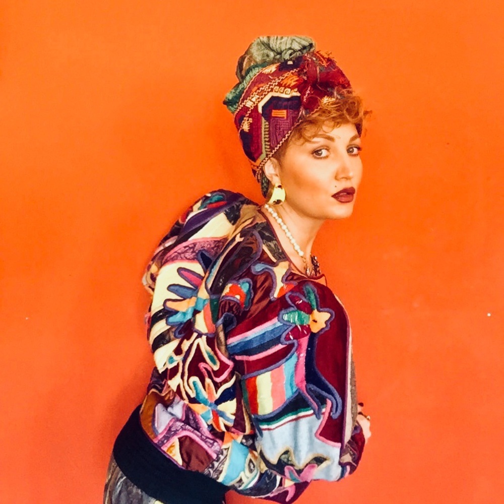 La Coleccion by Judith Roberts handmade vintage Mexican embroidered jacket.